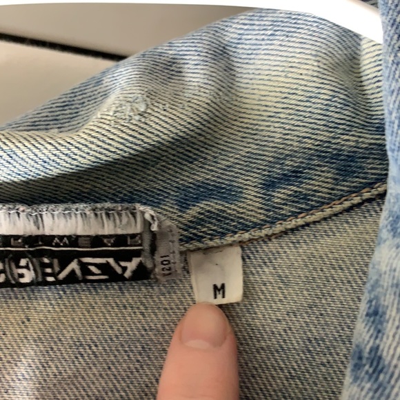 Retro 1980’s Forenza denim Jacket Sz M structured light wash rigid cotton RARE - Picture 12 of 15